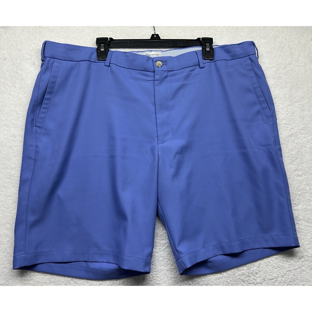 Peter Millar Mens Size 42 Blue Salem Polyester High Drape Golf Shorts (U3)